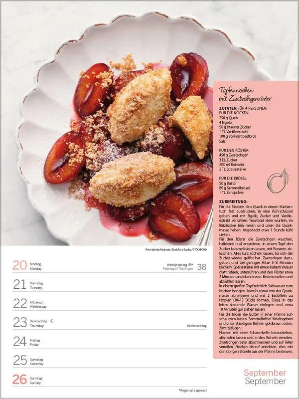Bild: 9783819301155 | Saisonale und regionale Genussrezepte 2027 | Korsch Verlag | Kalender