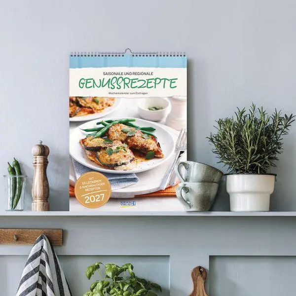 Bild: 9783819301155 | Saisonale und regionale Genussrezepte 2027 | Korsch Verlag | Kalender
