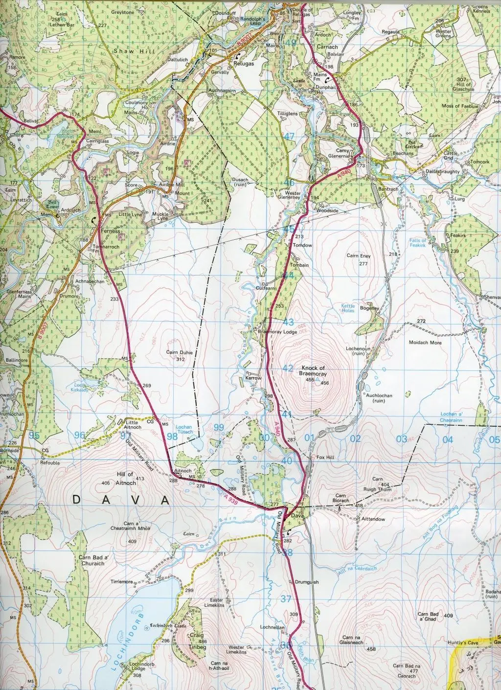 Bild: 9780319261255 | Nairn &amp; Forres, River Findhorn | Ordnance Survey | (Land-)Karte | 2016