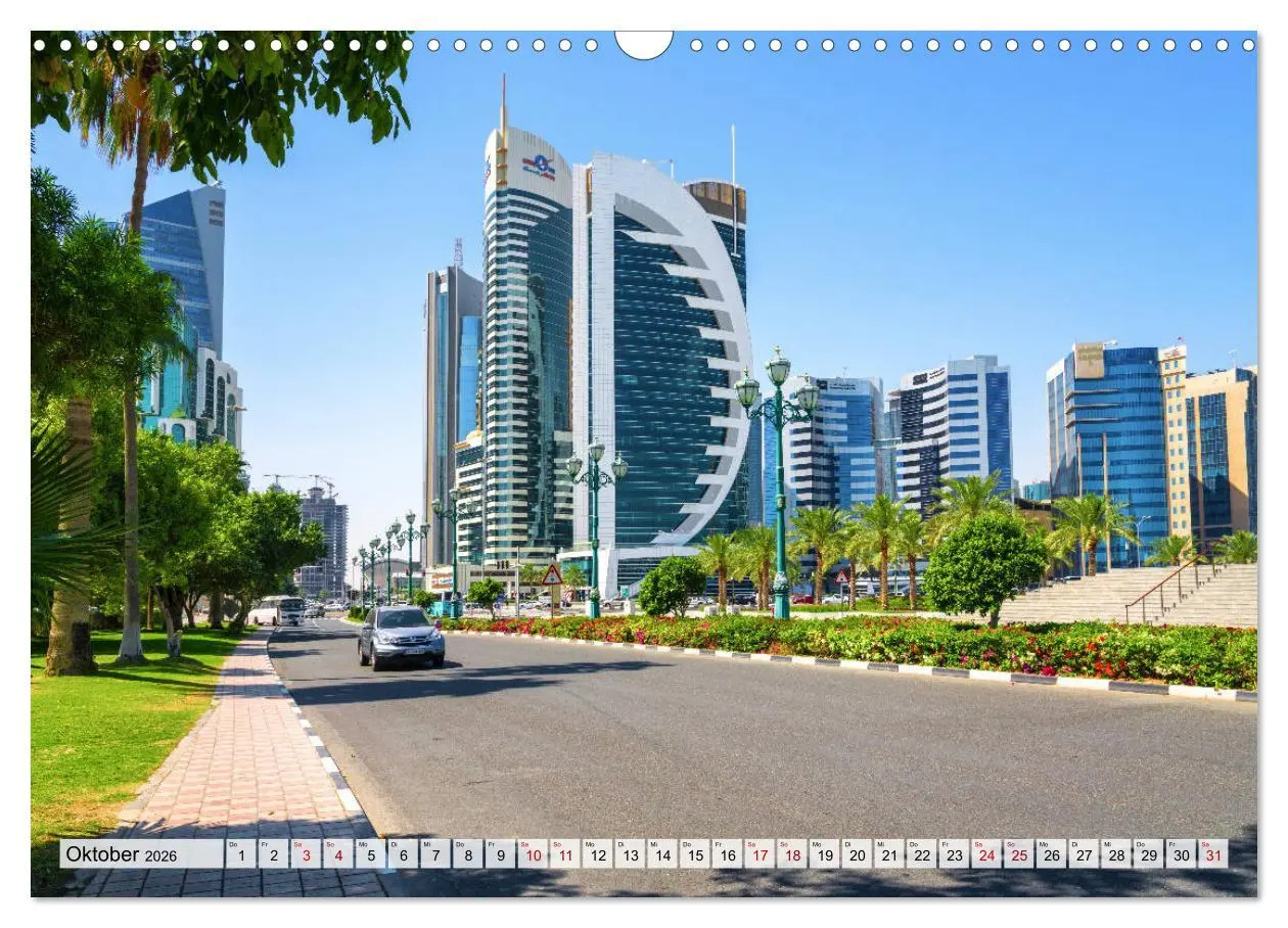 Bild: 9783457711255 | Doha - Hauptstadt von Katar (Wandkalender 2026 DIN A3 quer),...