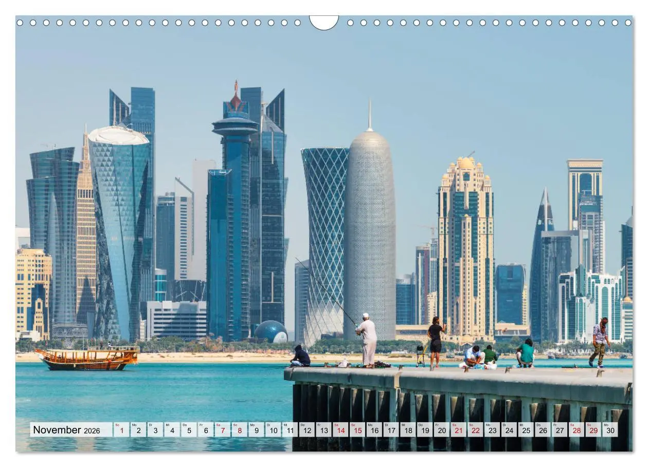 Bild: 9783457711255 | Doha - Hauptstadt von Katar (Wandkalender 2026 DIN A3 quer),...