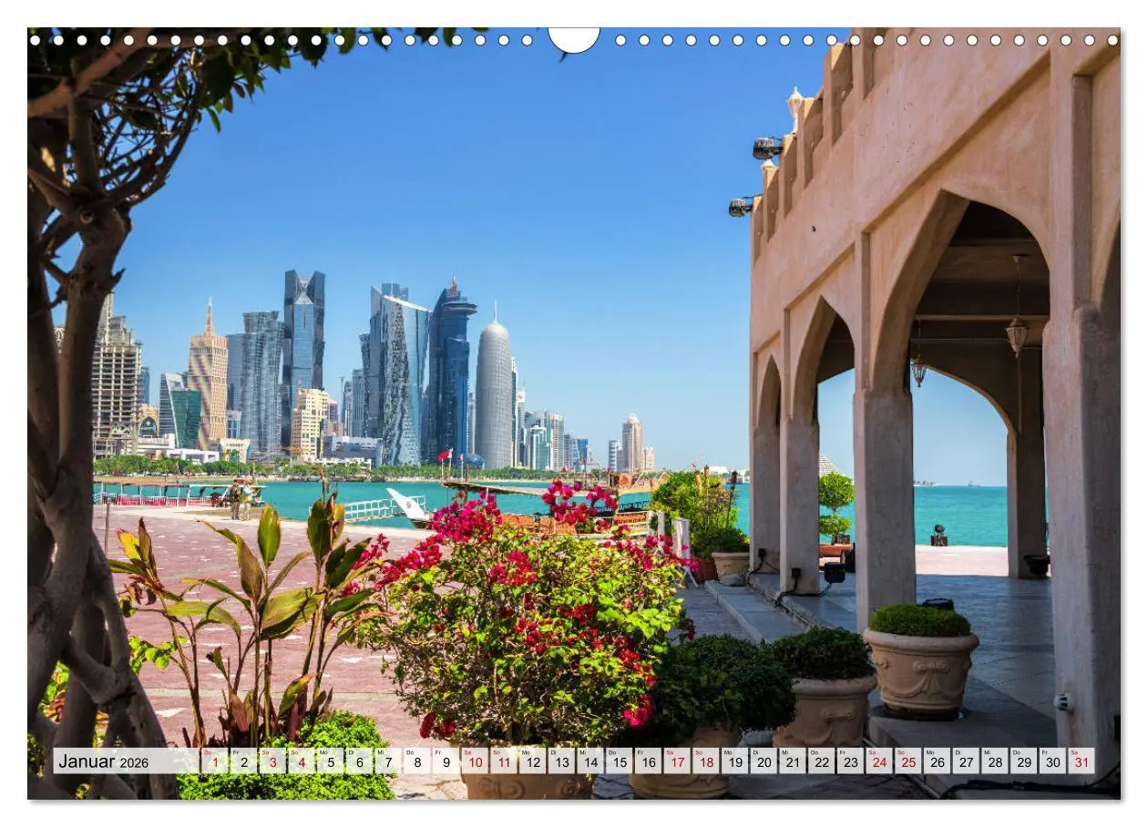 Bild: 9783457711255 | Doha - Hauptstadt von Katar (Wandkalender 2026 DIN A3 quer),...