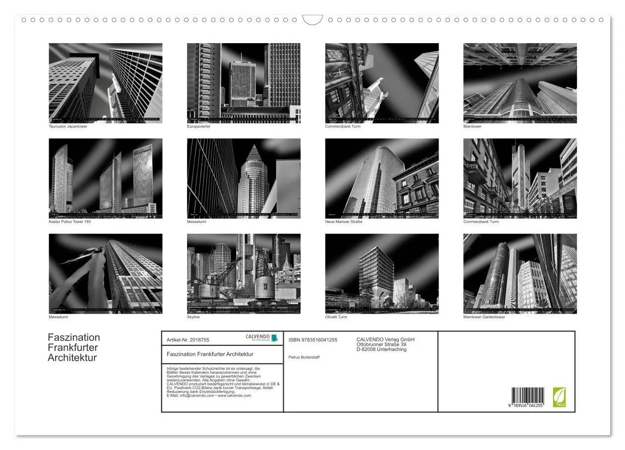 Bild: 9783516041255 | Faszination Frankfurter Architektur (Wandkalender 2026 DIN A2...