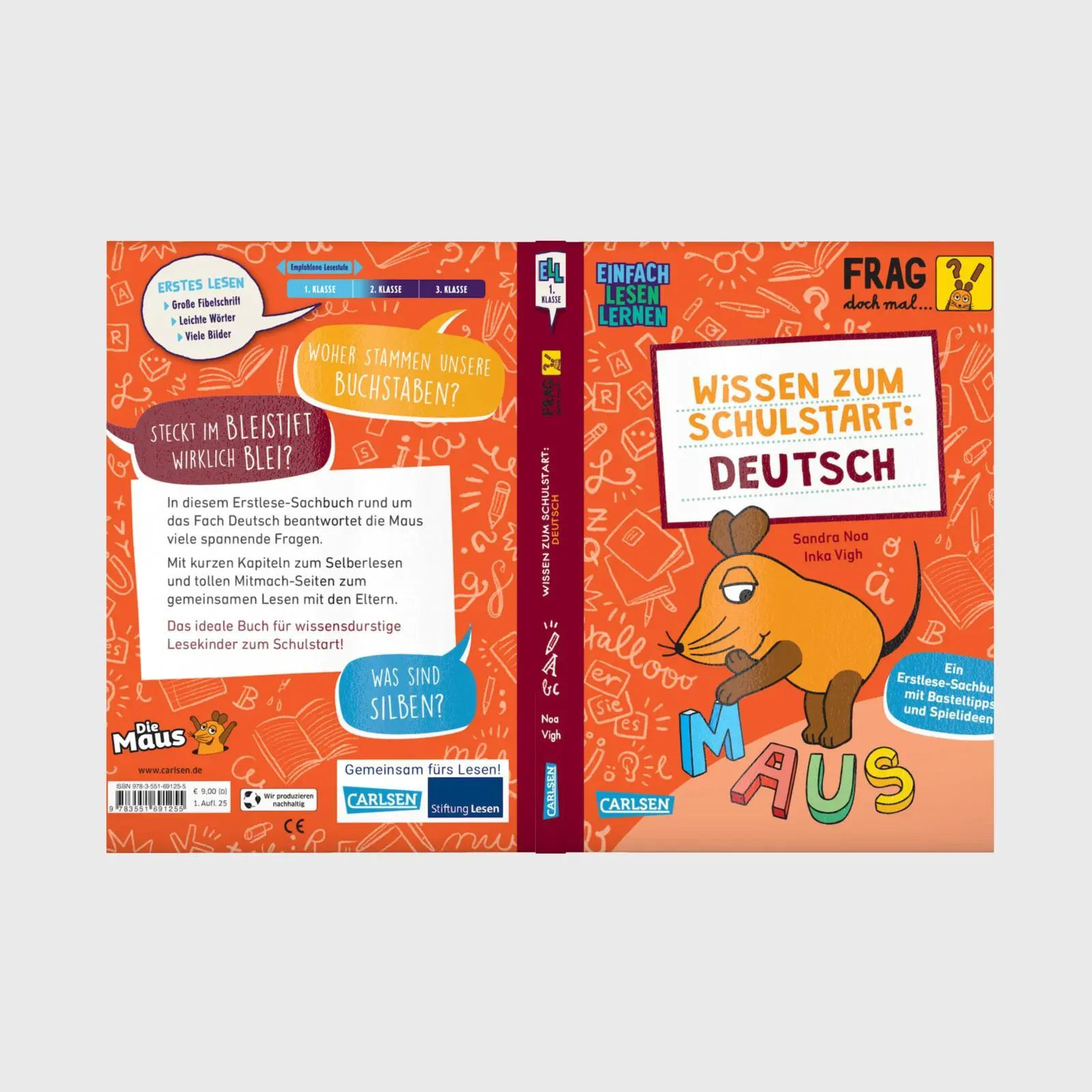 Bild: 9783551691255 | Frag doch mal ... die Maus: Wissen zum Schulstart: Deutsch | Noa