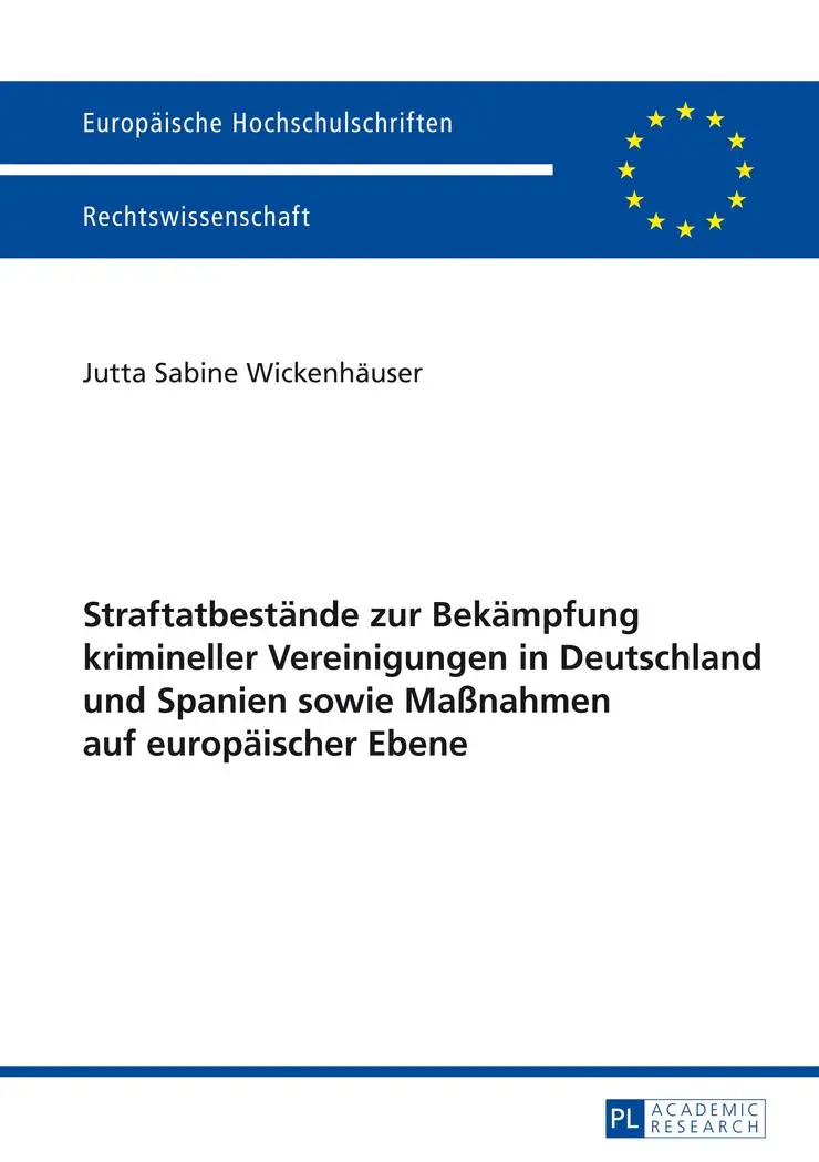 Cover: 9783631641255 | Straftatbestände zur Bekämpfung krimineller Vereinigungen in...