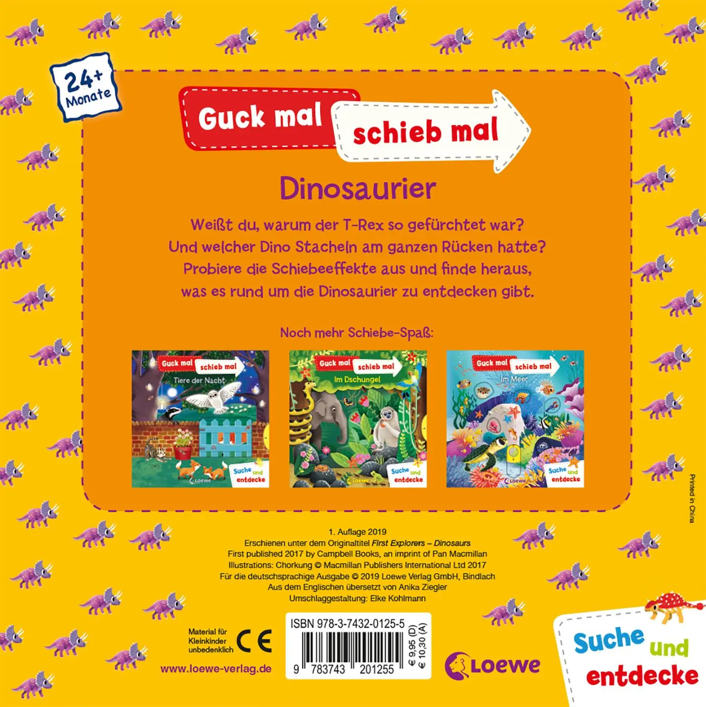 Rückseite: 9783743201255 | Guck mal, schieb mal! Suche und entdecke - Dinosaurier | Bücher | Buch