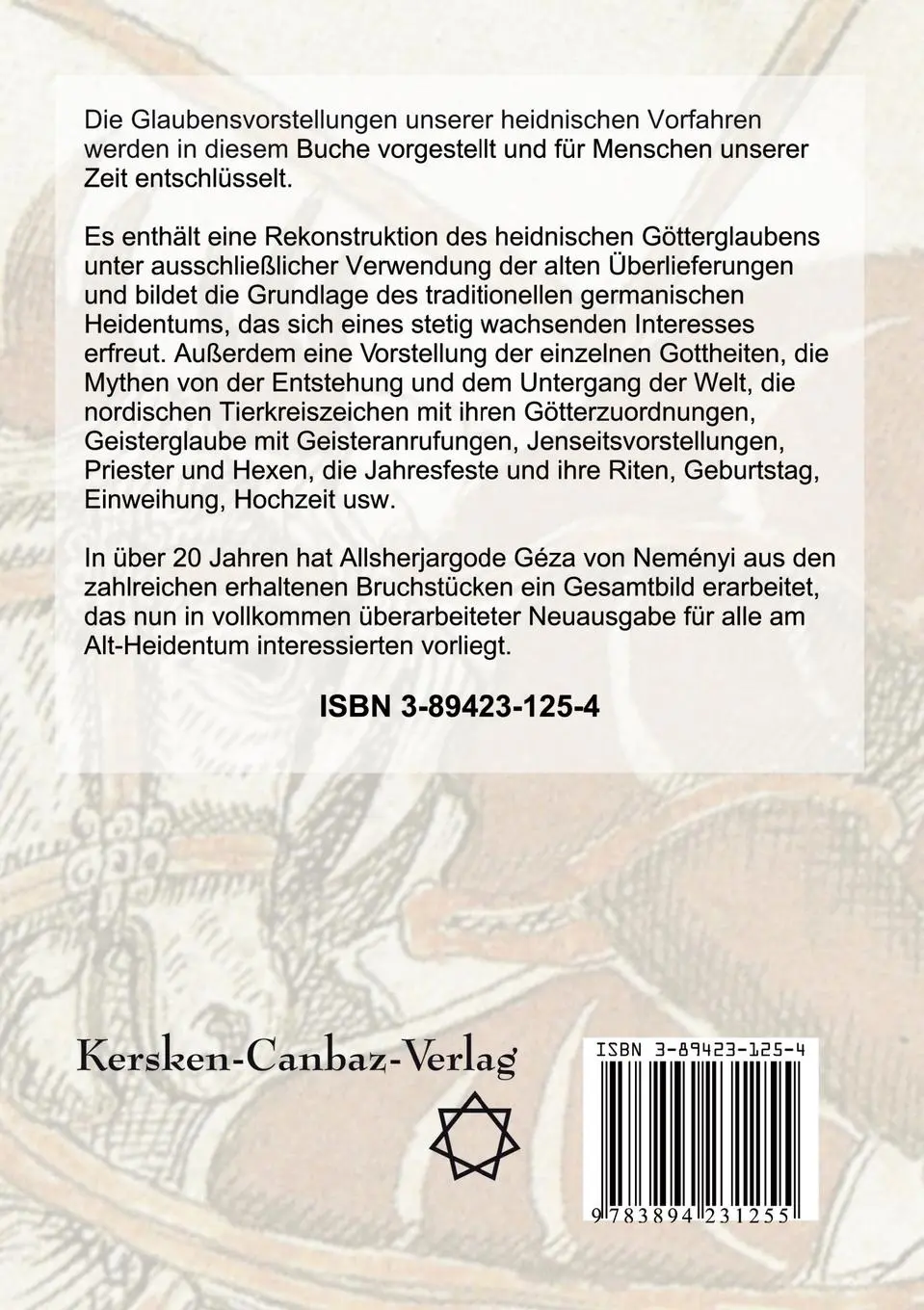 Rückseite: 9783894231255 | Mythen, Götter, Jahresfeste | Heidnische Naturreligion | Neményi