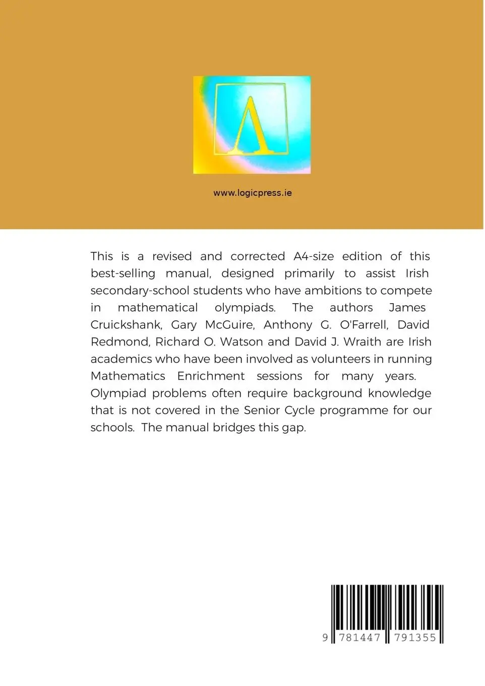 Rückseite: 9781447791355 | Irish Mathematical Olympiad Manual | James Cruickshank (u. a.) | Buch