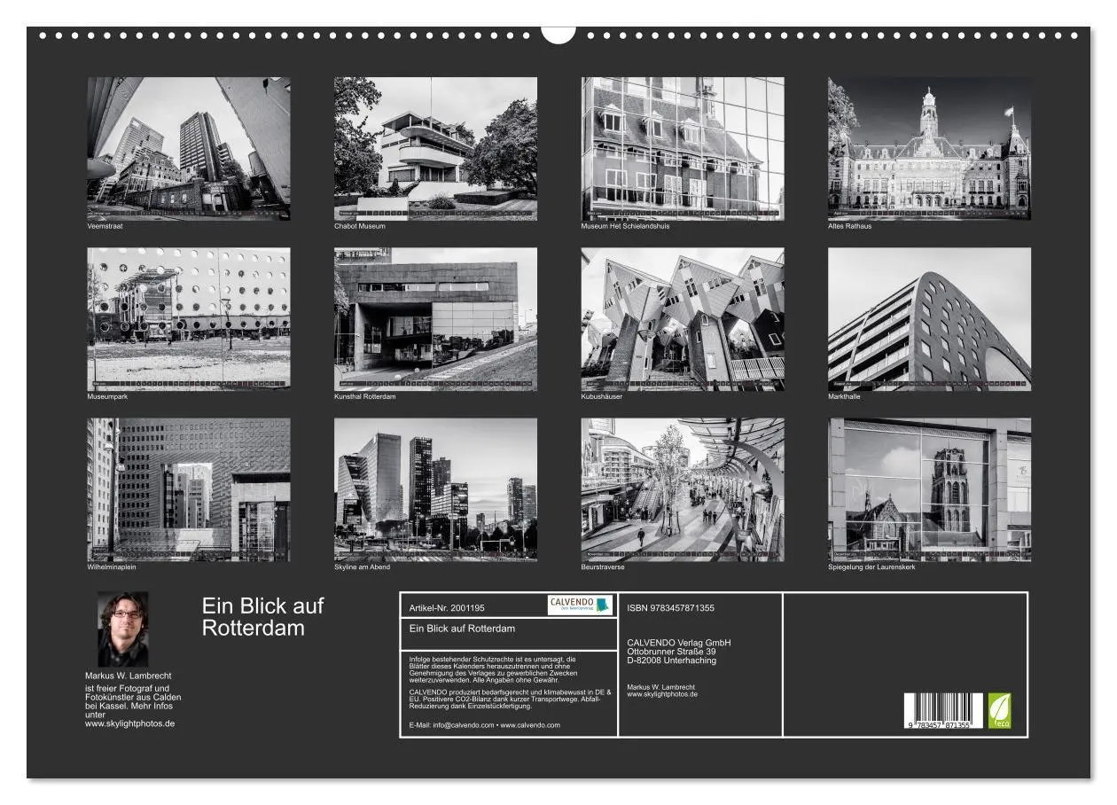 Bild: 9783457871355 | Ein Blick auf Rotterdam (Wandkalender 2026 DIN A2 quer), CALVENDO...
