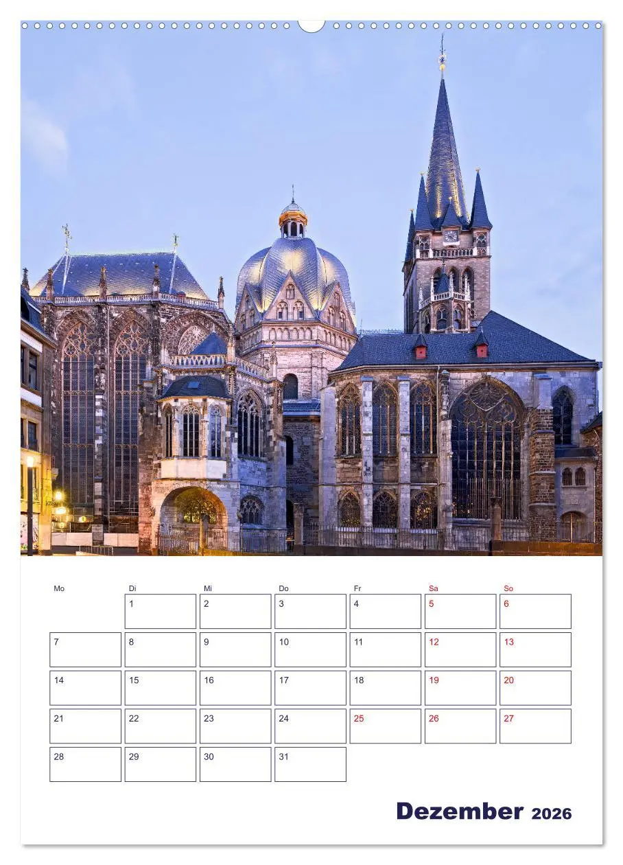 Bild: 9783516341355 | Zauberhaftes Aachen (hochwertiger Premium Wandkalender 2026 DIN A2...
