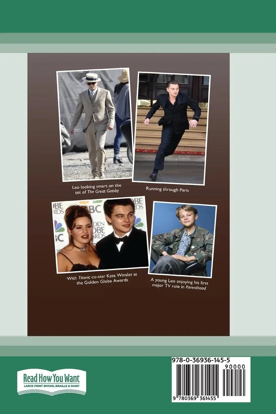 Rückseite: 9780369361455 | Leonardo DiCaprio | The Biography (16pt Large Print Edition) | Wight