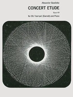 Cover: 9780634061455 | Concert Etude Opus 49 for B-Flat Trumpet (Cornet) and Piano | Goedicke