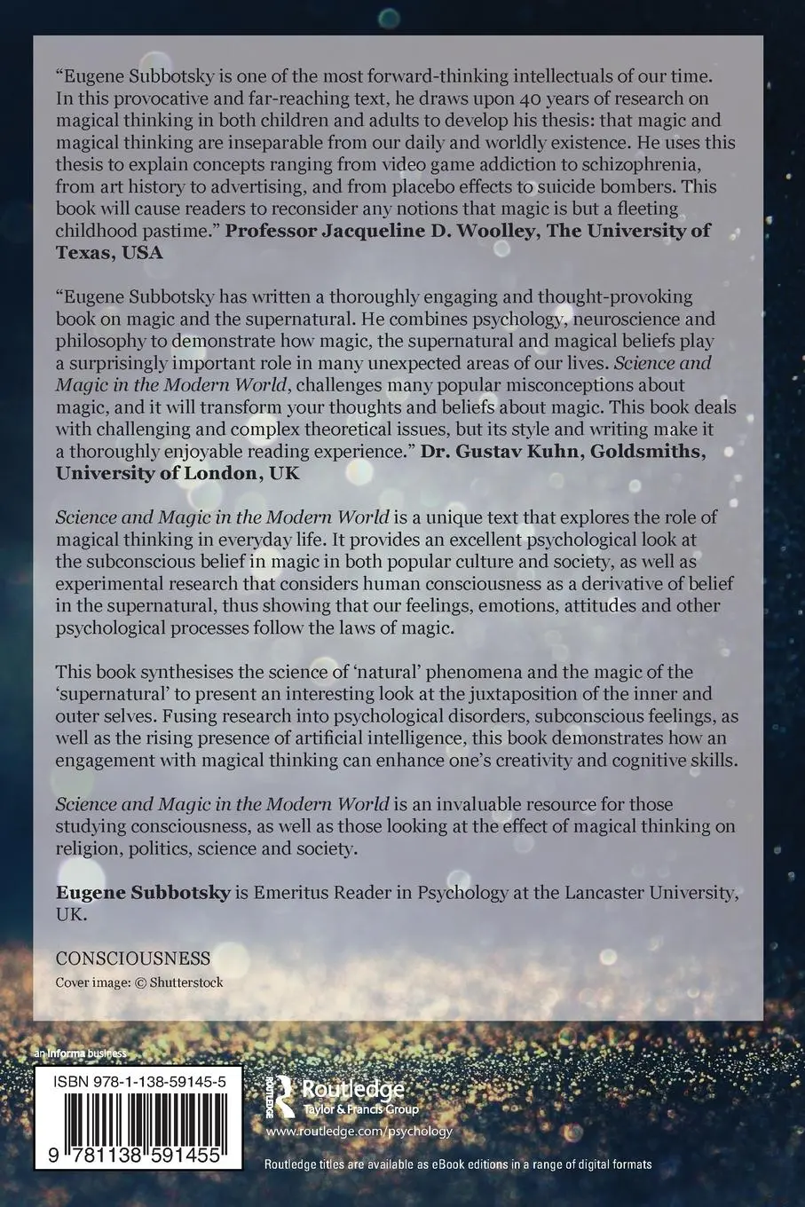 Rückseite: 9781138591455 | Science and Magic in the Modern World | Eugene V. Subbotsky | Buch
