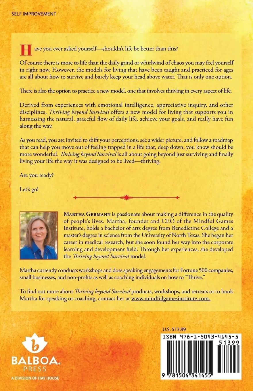 Rückseite: 9781504341455 | Thriving beyond Survival | Martha Germann | Taschenbuch | Englisch