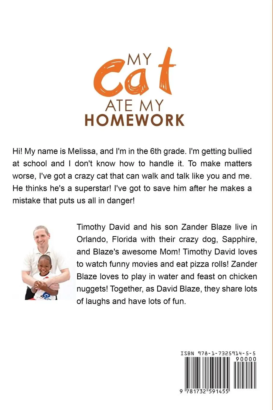 Rückseite: 9781732591455 | My Cat Ate My Homework | David Blaze | Taschenbuch | Englisch | 2018