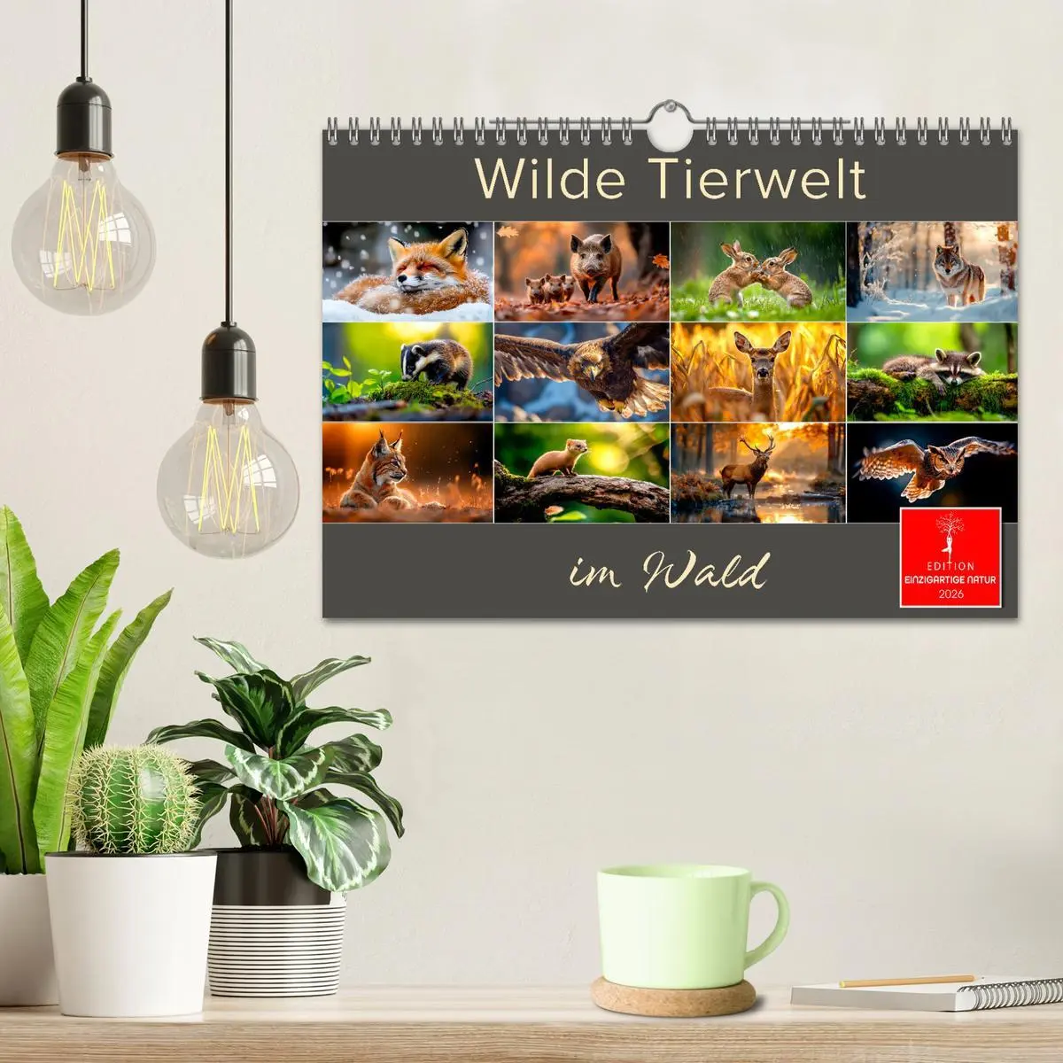 Bild: 9783457311455 | Wilde Tierwelt im Wald (Wandkalender 2026 DIN A4 quer), CALVENDO...