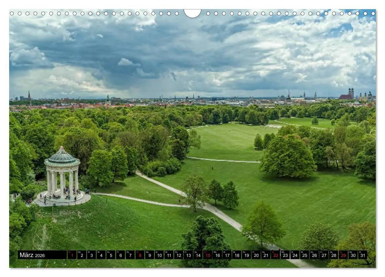 Bild: 9783457931455 | Mein München aus der Luft (Wandkalender 2026 DIN A3 quer), CALVENDO...