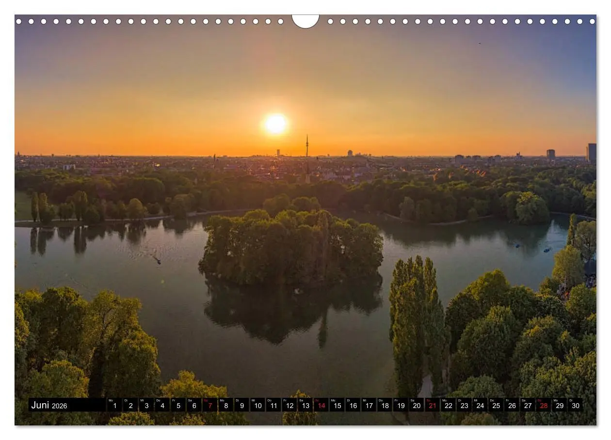Bild: 9783457931455 | Mein München aus der Luft (Wandkalender 2026 DIN A3 quer), CALVENDO...