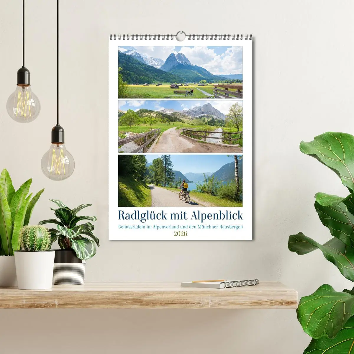 Bild: 9783516331455 | Radlglück mit Alpenblick 2026 (Wandkalender 2026 DIN A3 hoch),...