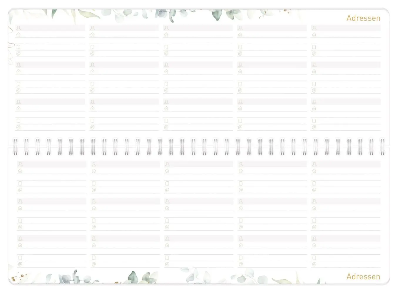Bild: 4029357111555 | Tischkalender Schuljahr 26/27 | Motiv [Blattgold] mit Aufsteller
