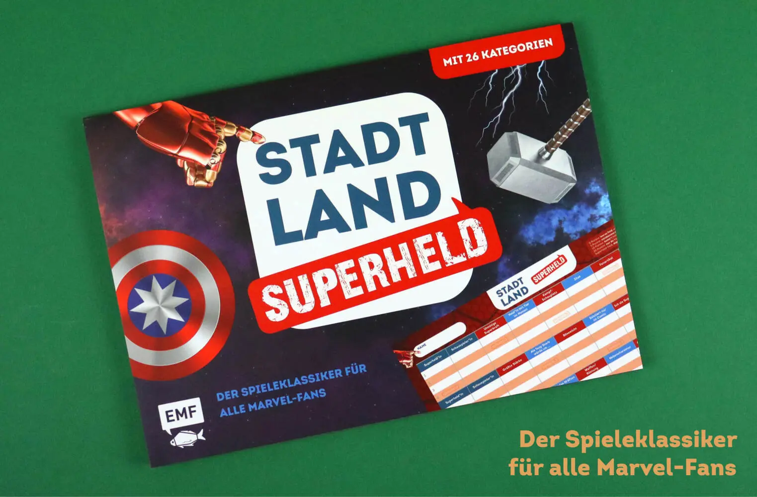 Bild: 4260478341555 | Stadt, Land, Superheld - Der Spieleklassiker für alle Marvel-Fans