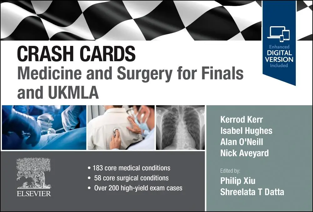 Cover: 9780323881555 | Crash Cards: Medicine and Surgery for Finals and UKMLA | Kerr (u. a.)