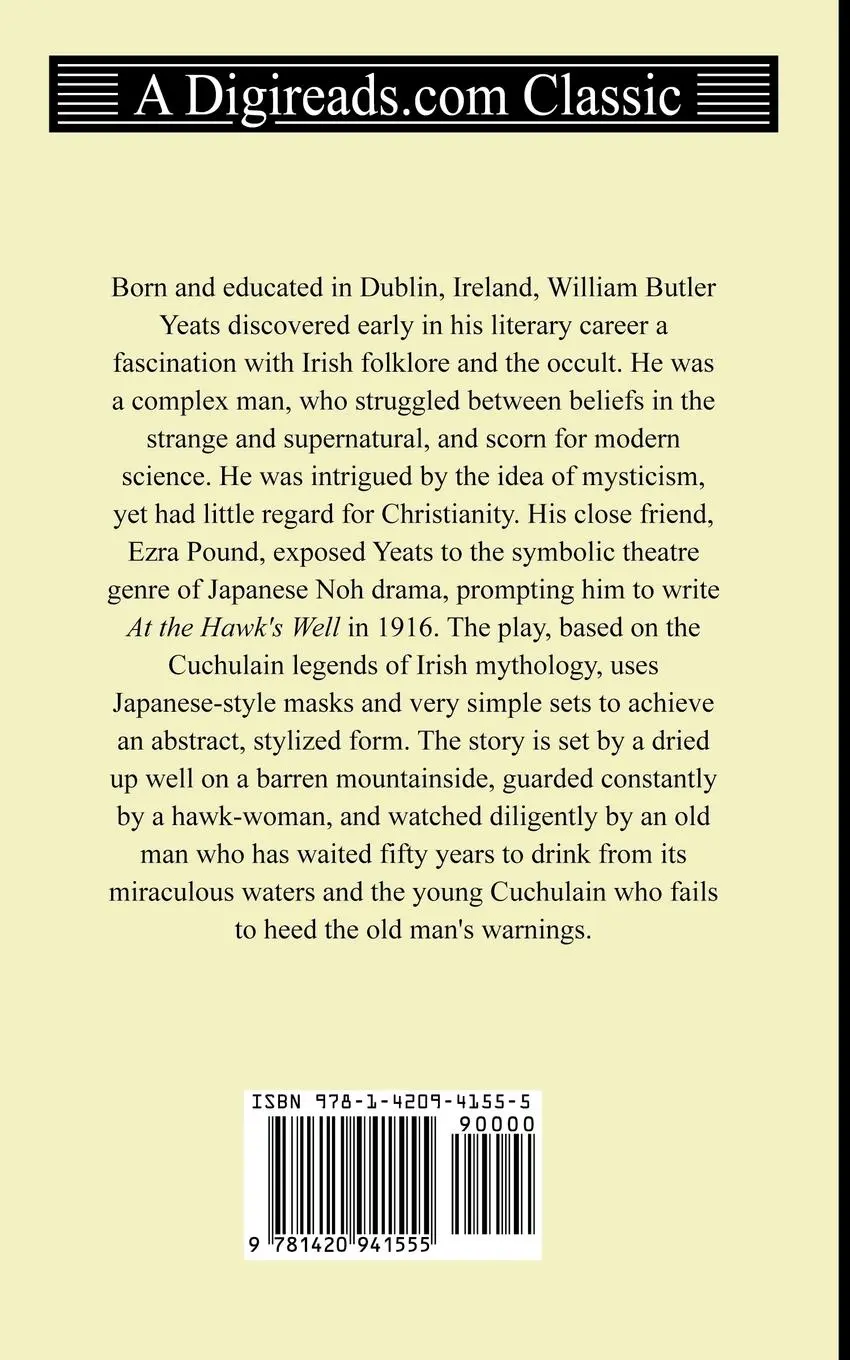 Rückseite: 9781420941555 | At the Hawk's Well | William Butler Yeats (u. a.) | Taschenbuch | 2011