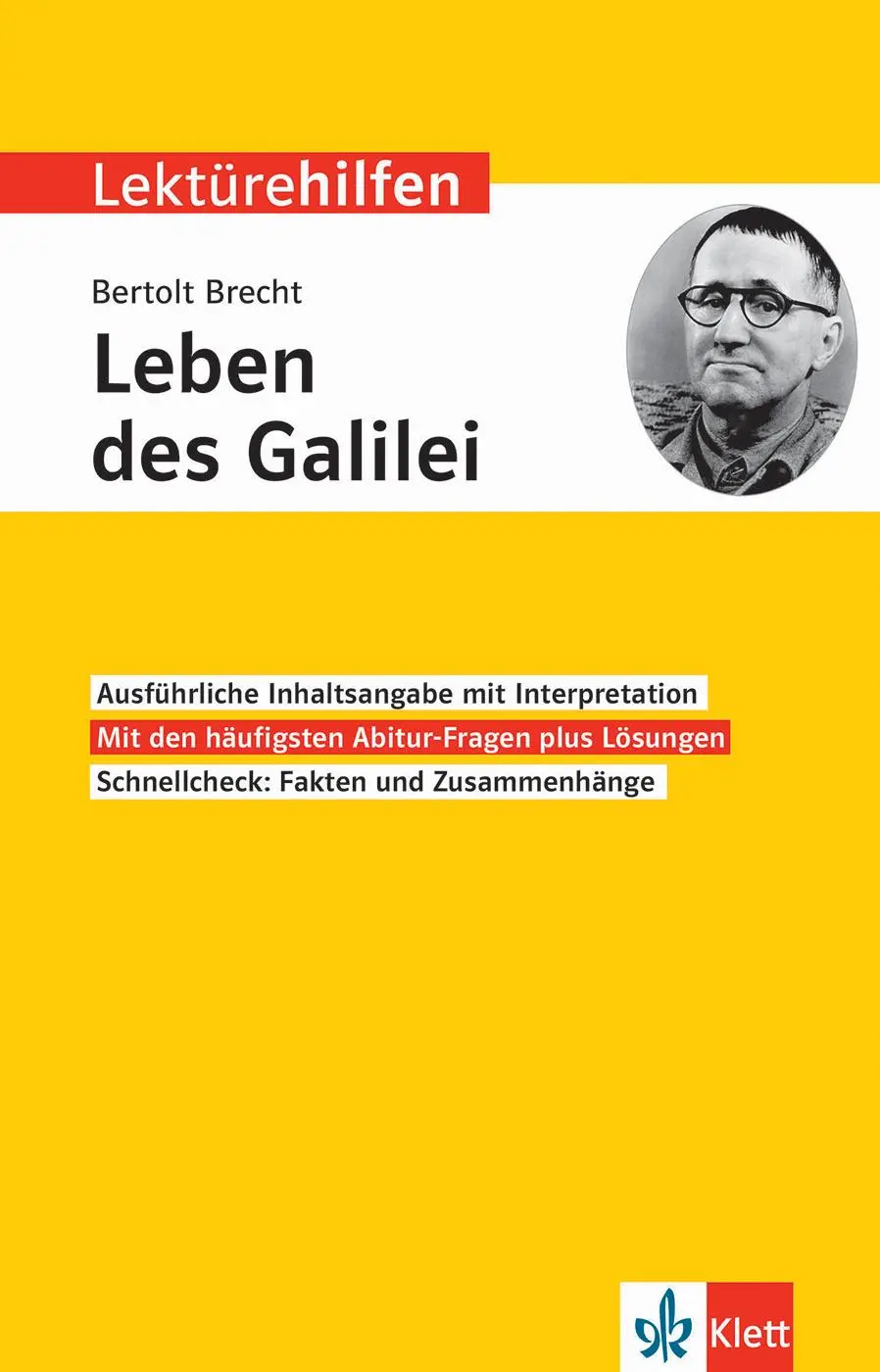 Cover: 9783129231555 | Lektürehilfen Bertolt Brecht, "Das Leben des Galilei" | Hahnengreß