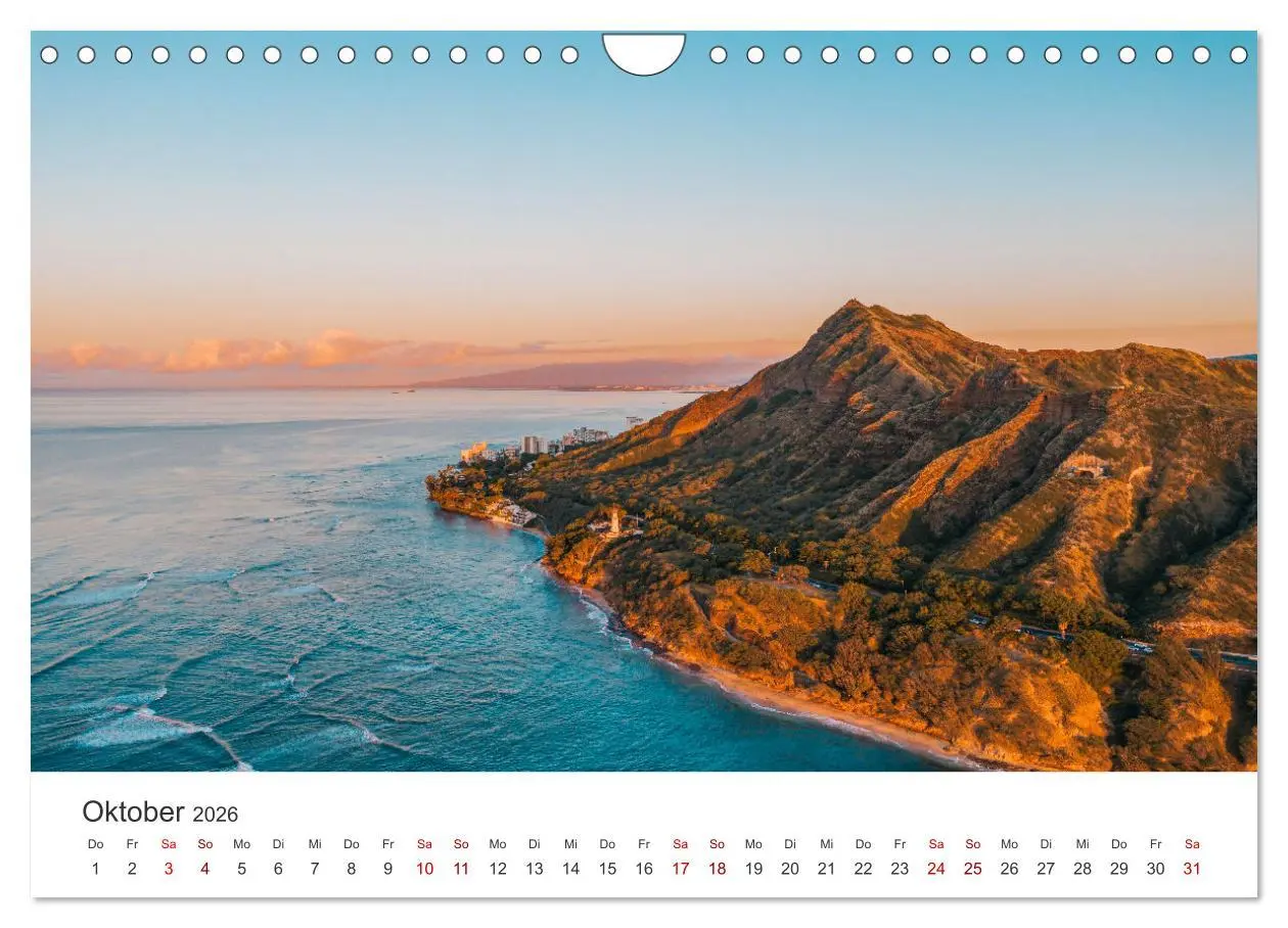 Bild: 9783457541555 | Hawaii Traumziel (Wandkalender 2026 DIN A4 quer), CALVENDO...