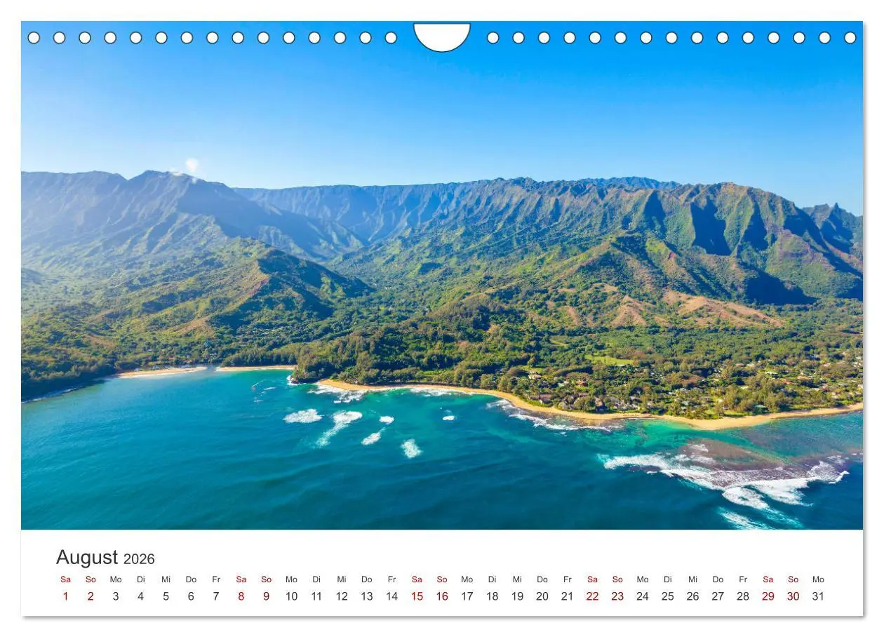 Bild: 9783457541555 | Hawaii Traumziel (Wandkalender 2026 DIN A4 quer), CALVENDO...