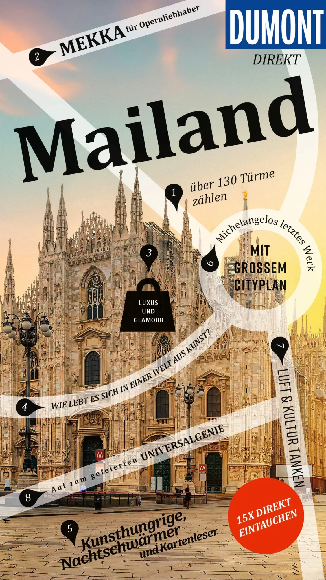 Cover: 9783616001555 | DUMONT direkt Reiseführer Mailand | Mit großem Cityplan | Aylie Lonmon