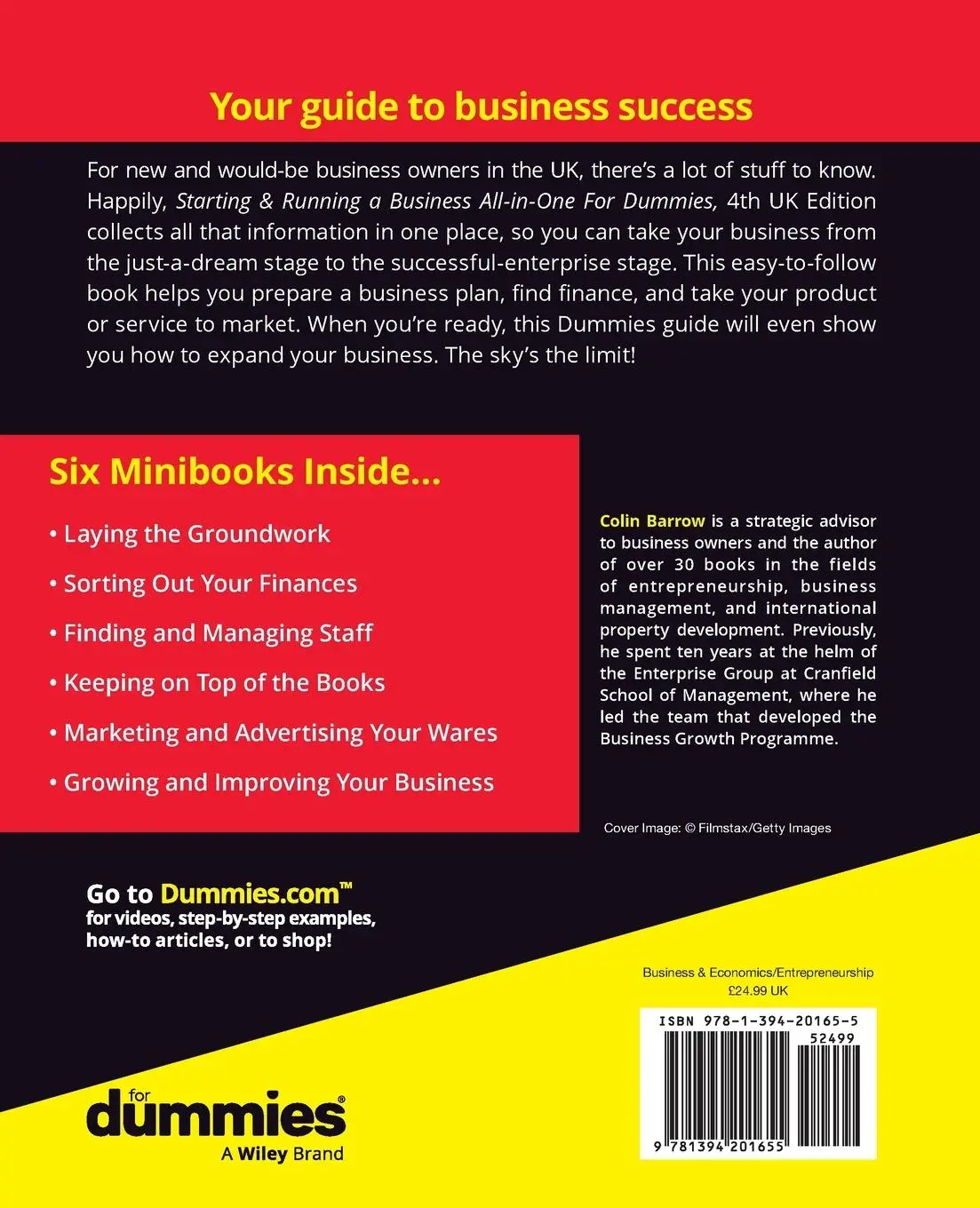Rückseite: 9781394201655 | Starting &amp; Running a Business All-In-One for Dummies, 4th UK Edition