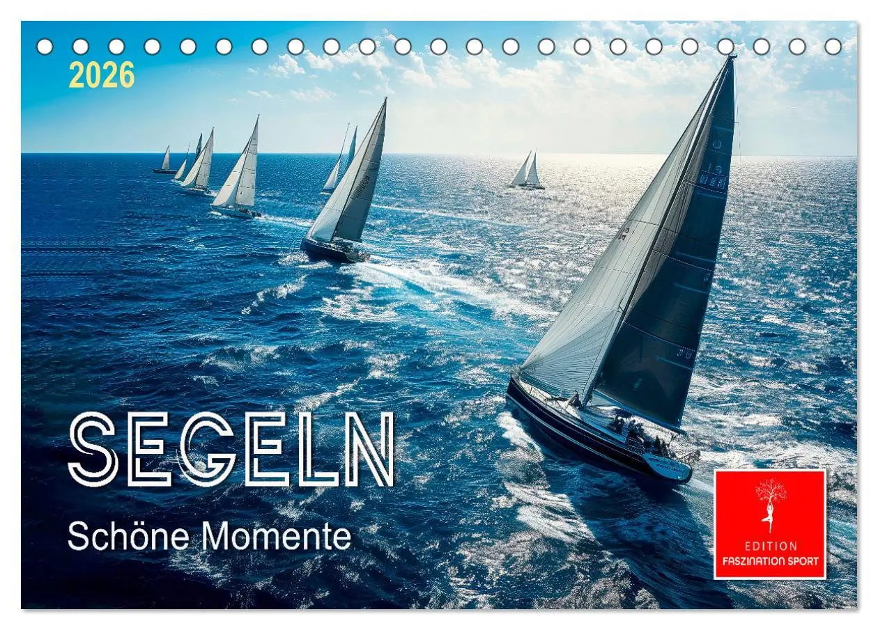 Cover: 9783457461655 | Segeln - schöne Momente (Tischkalender 2026 DIN A5 quer), CALVENDO...