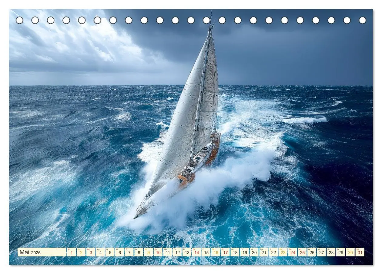 Bild: 9783457461655 | Segeln - schöne Momente (Tischkalender 2026 DIN A5 quer), CALVENDO...