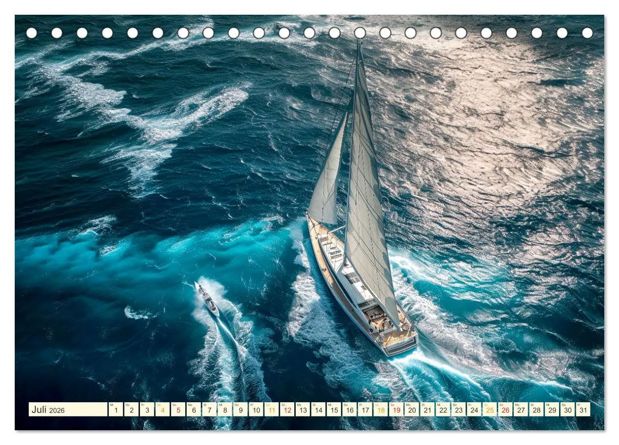 Bild: 9783457461655 | Segeln - schöne Momente (Tischkalender 2026 DIN A5 quer), CALVENDO...