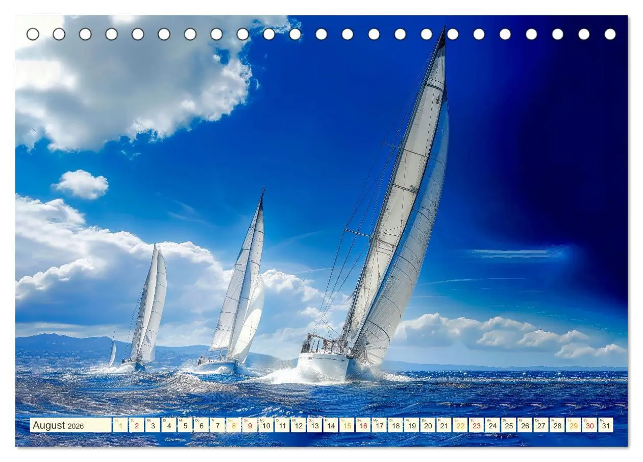 Bild: 9783457461655 | Segeln - schöne Momente (Tischkalender 2026 DIN A5 quer), CALVENDO...