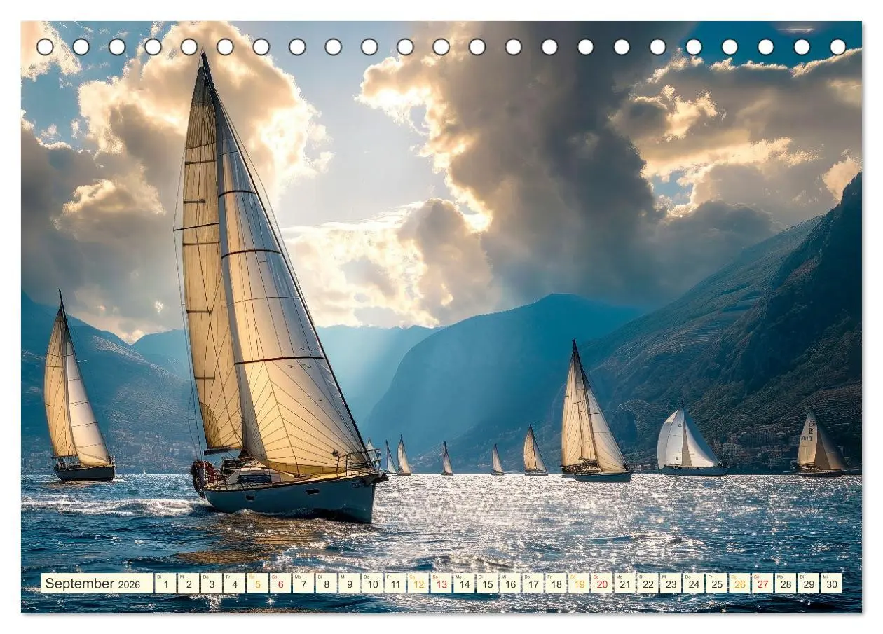 Bild: 9783457461655 | Segeln - schöne Momente (Tischkalender 2026 DIN A5 quer), CALVENDO...