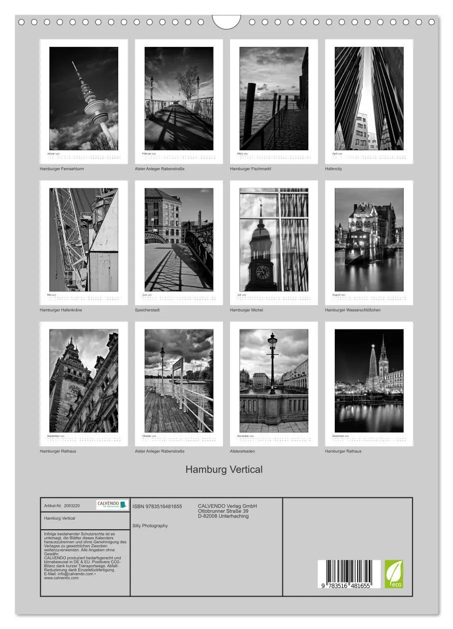 Bild: 9783516481655 | Hamburg Vertical (Wandkalender 2026 DIN A3 hoch), CALVENDO...