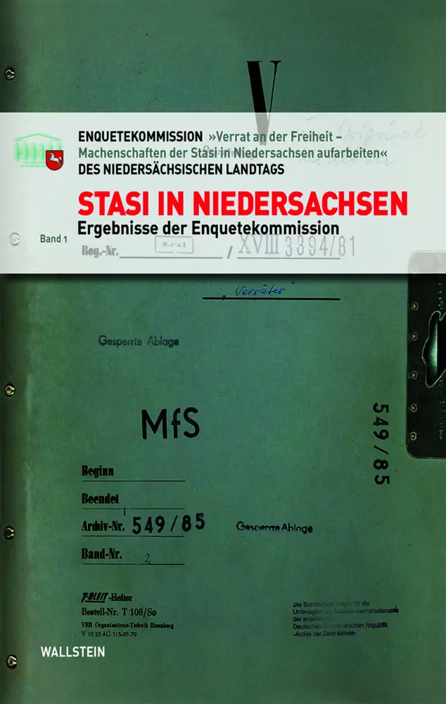 Cover: 9783835331655 | Stasi in Niedersachsen. Bd.1 | Ergebnisse der Enquetekommission | Buch
