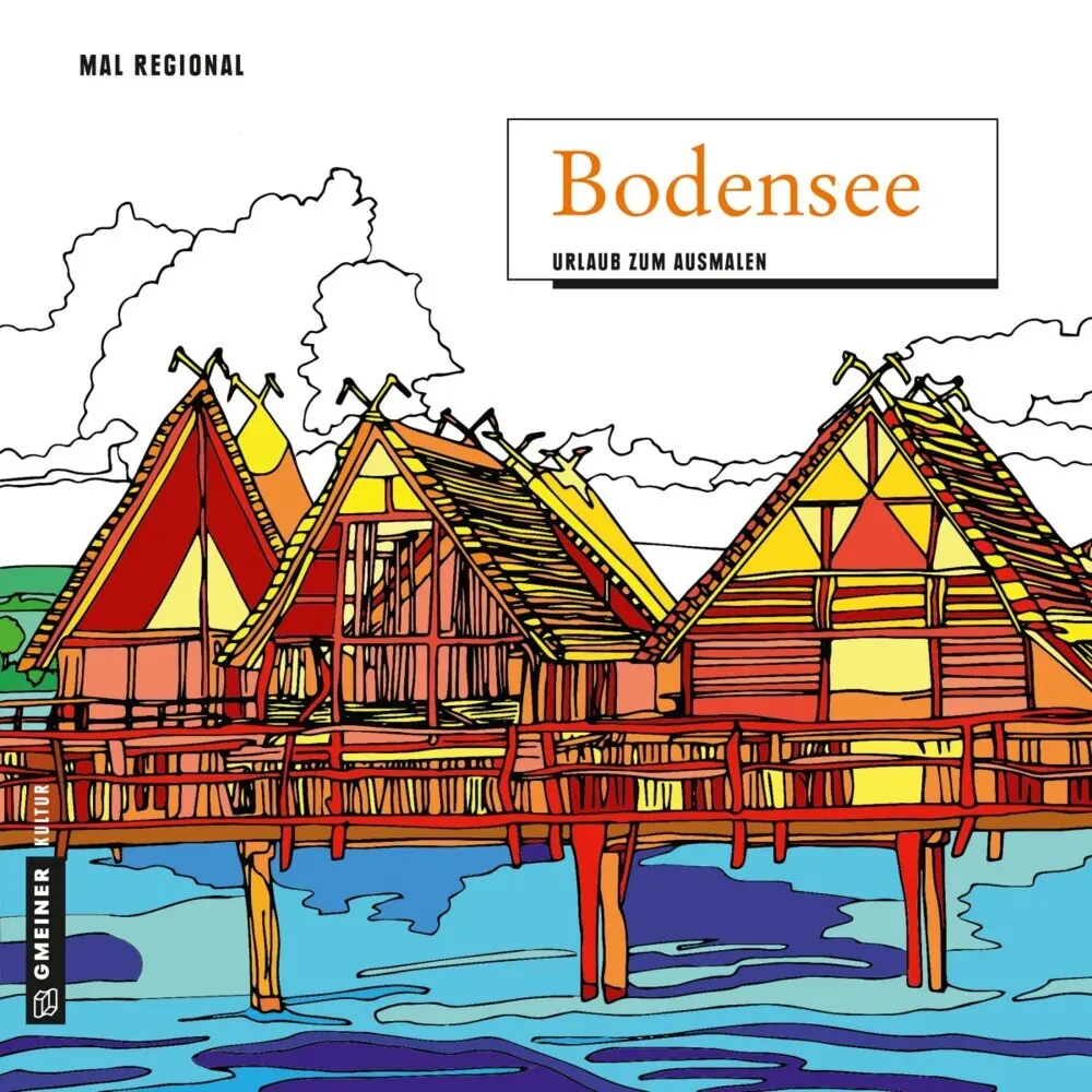 Cover: 9783839221655 | MALRegional - Bodensee | Urlaub zum Ausmalen | Gmeiner-Verlag | Buch