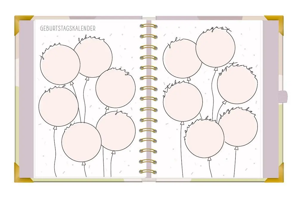 Bild: 9783986361655 | Terminplaner A5 Premium 2026 Kreise | Premium-Terminplaner | Original