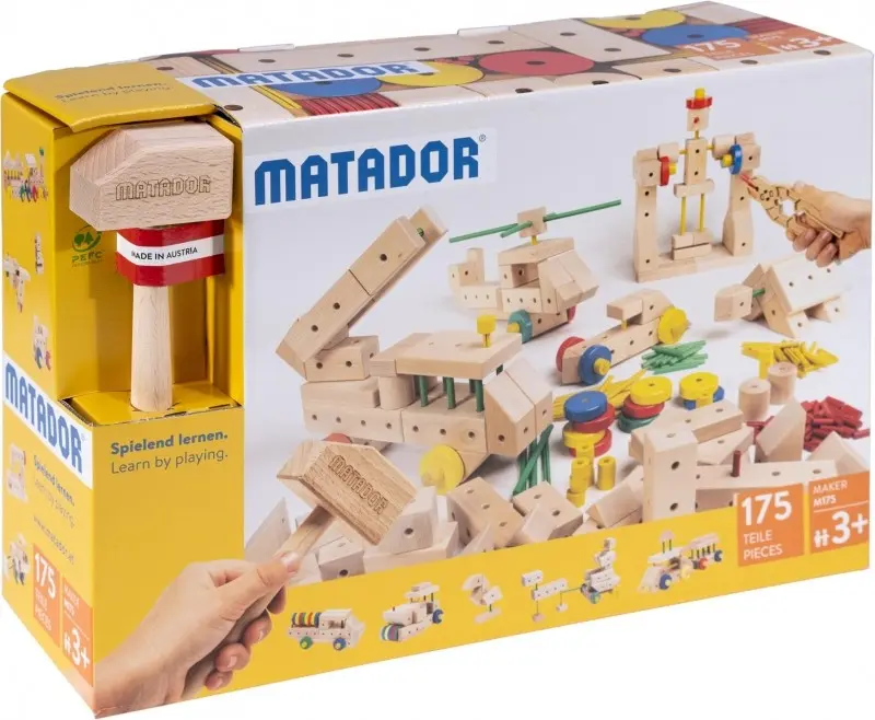 Cover: 9007102211755 | MATADOR 21175 - Maker M175, Baukasten, Holz, 175 Teile,...