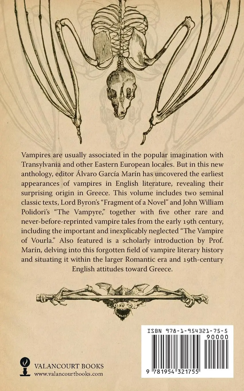 Rückseite: 9781954321755 | The Vampire of Vourla and Other Greek Vampire Tales, 1819-1846 | Buch