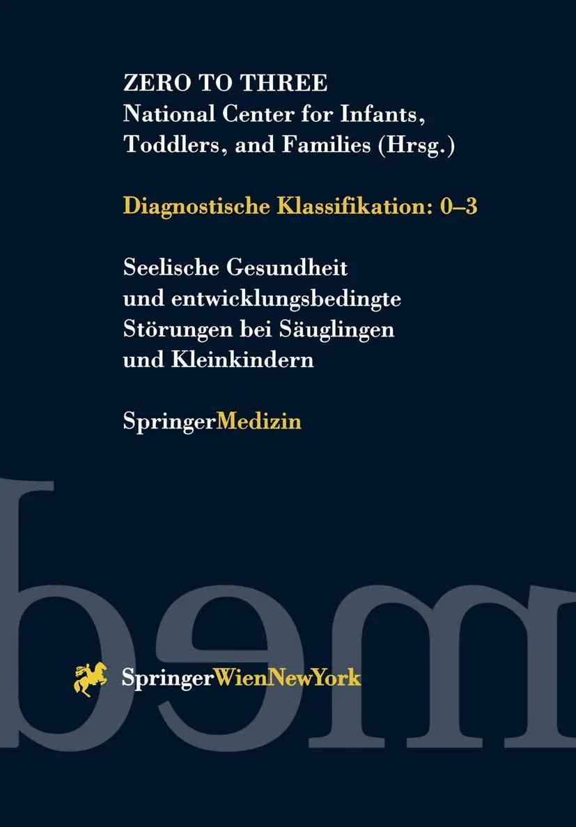 Cover: 9783211831755 | Diagnostische Klassifikation | 0-3 | Zero To Three | Taschenbuch | xiv