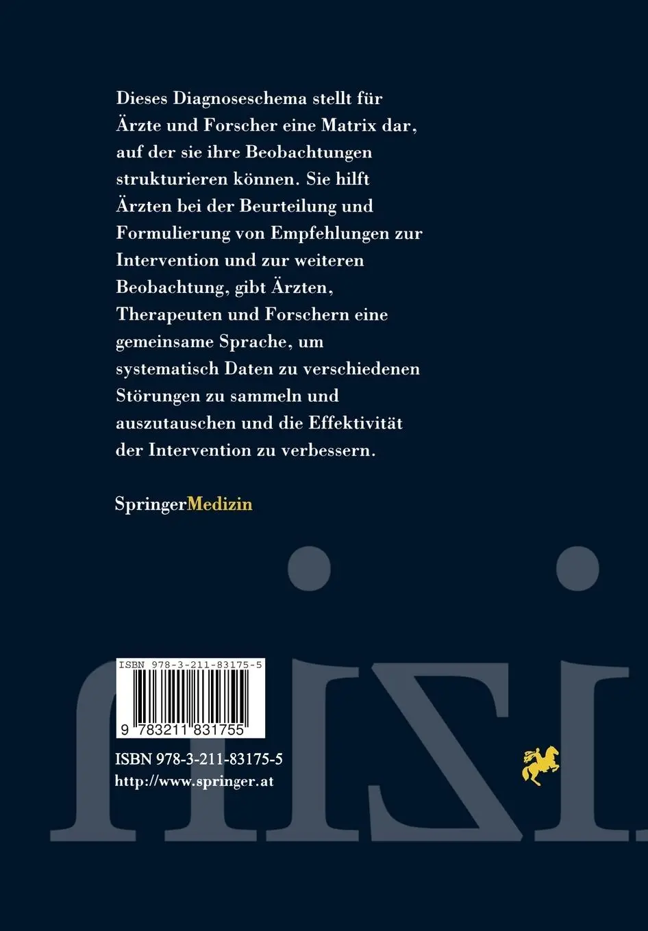 Rückseite: 9783211831755 | Diagnostische Klassifikation | 0-3 | Zero To Three | Taschenbuch | xiv