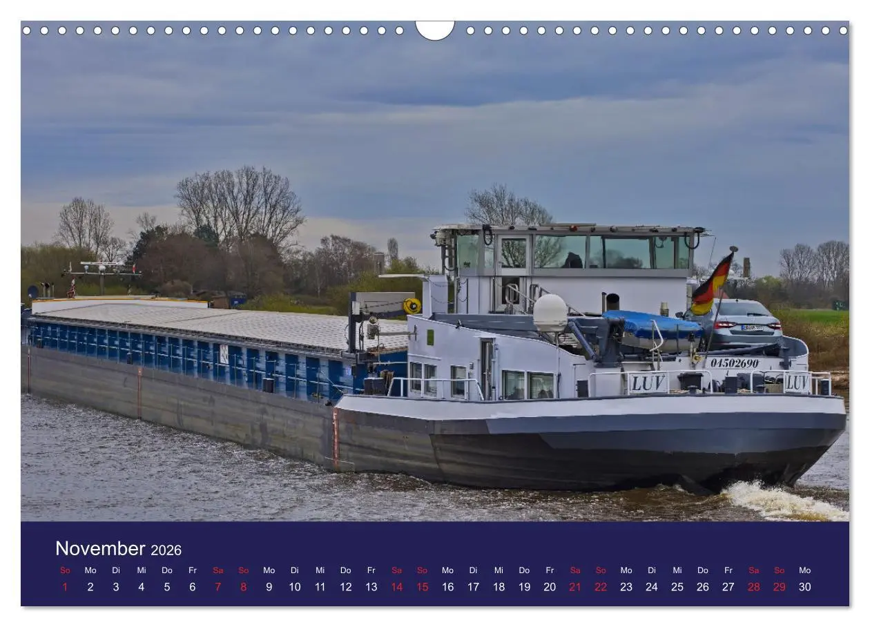 Bild: 9783457381755 | Binnenschiffe im Norden (Wandkalender 2026 DIN A3 quer), CALVENDO...