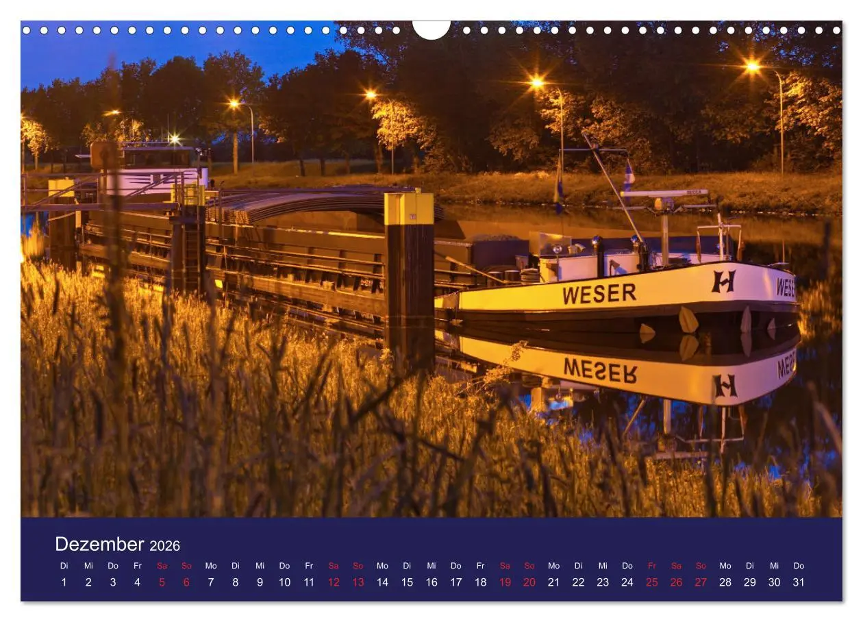 Bild: 9783457381755 | Binnenschiffe im Norden (Wandkalender 2026 DIN A3 quer), CALVENDO...