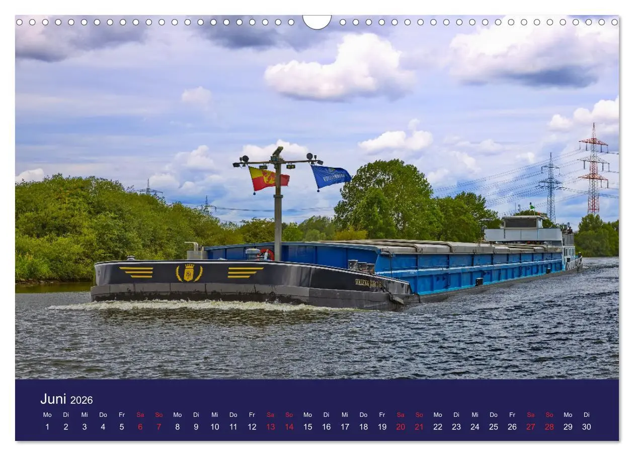 Bild: 9783457381755 | Binnenschiffe im Norden (Wandkalender 2026 DIN A3 quer), CALVENDO...