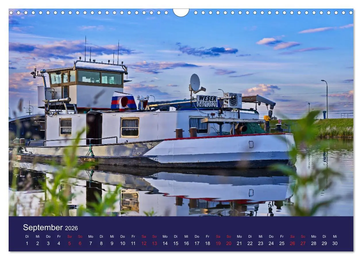 Bild: 9783457381755 | Binnenschiffe im Norden (Wandkalender 2026 DIN A3 quer), CALVENDO...