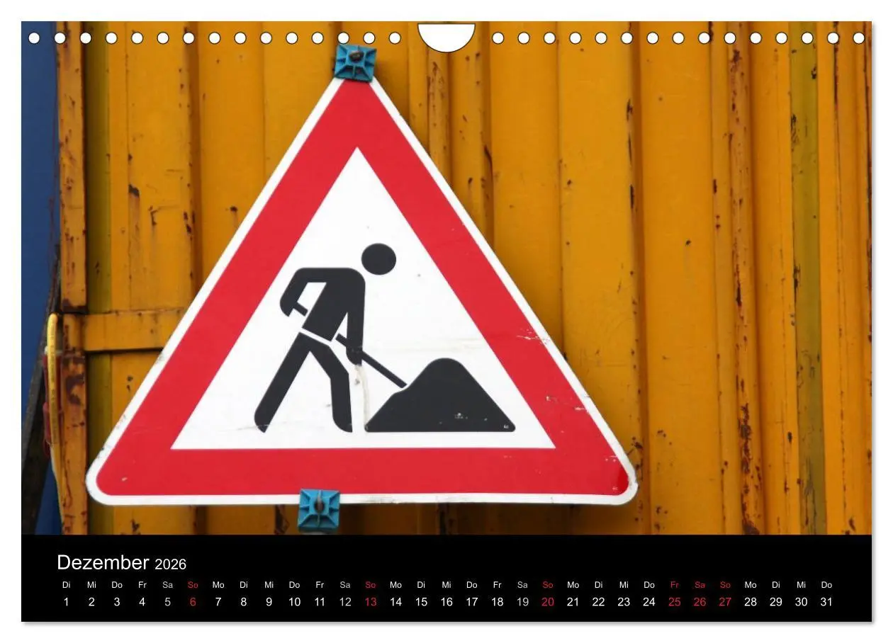 Bild: 9783516231755 | Baustellen (Wandkalender 2026 DIN A4 quer), CALVENDO Monatskalender